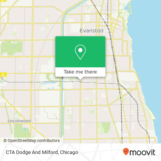 CTA Dodge And Milford map