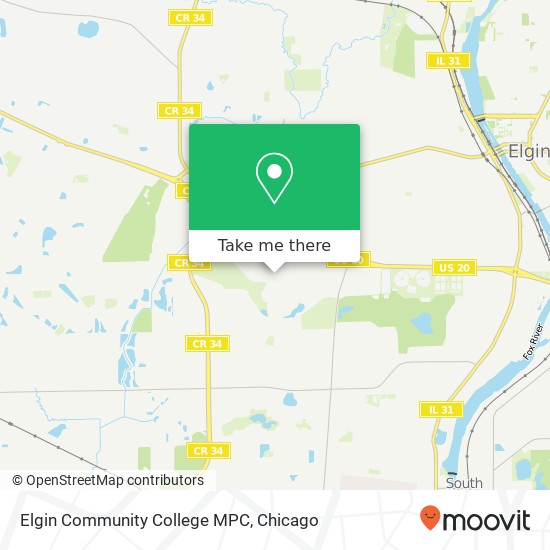 Elgin Community College MPC map