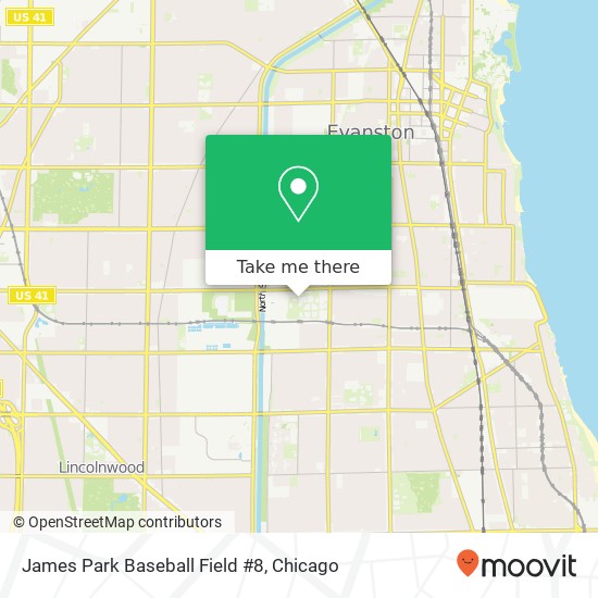 James Park Baseball Field #8 map