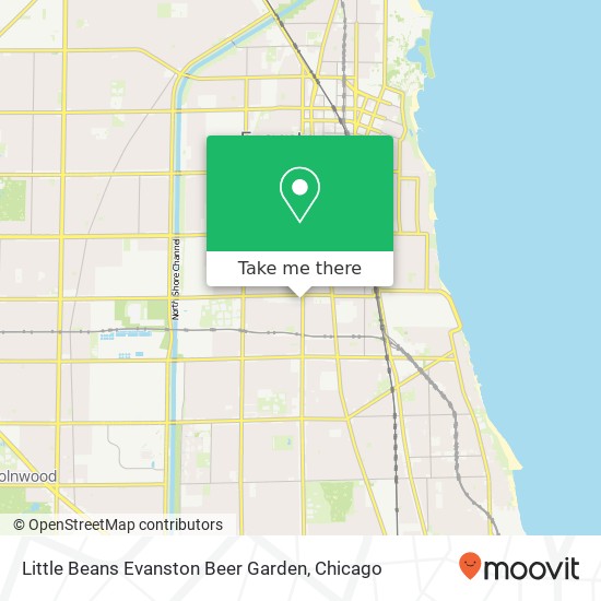 Little Beans Evanston Beer Garden map