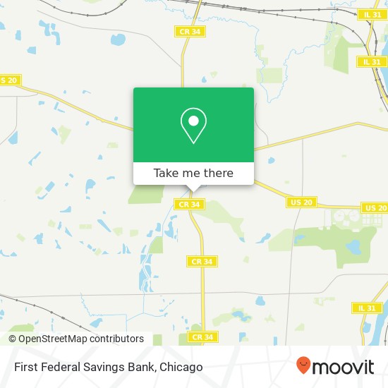 First Federal Savings Bank map