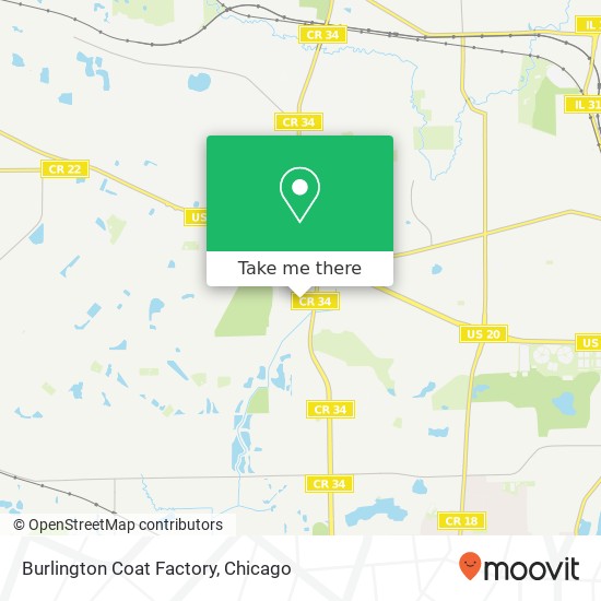 Burlington Coat Factory map