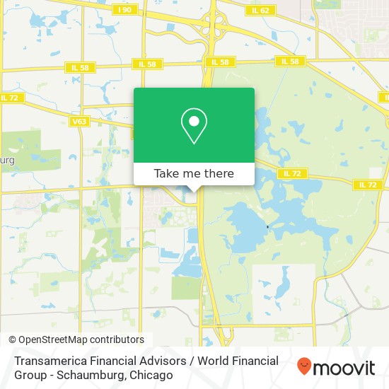 Mapa de Transamerica  Financial  Advisors / World Financial Group - Schaumburg