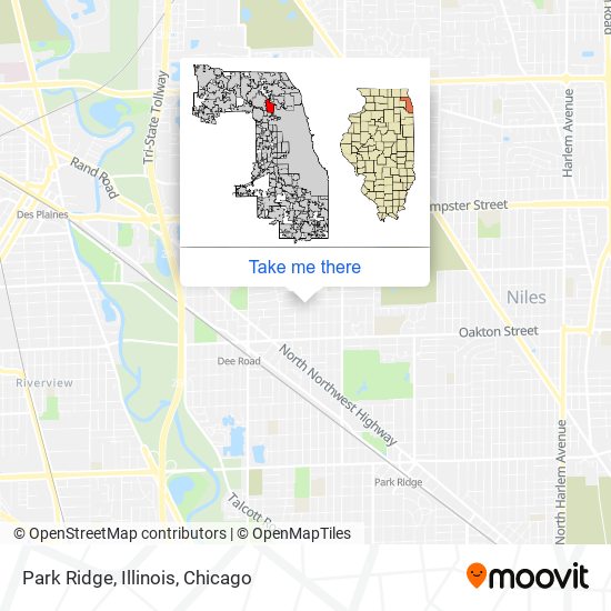 Mapa de Park Ridge, Illinois