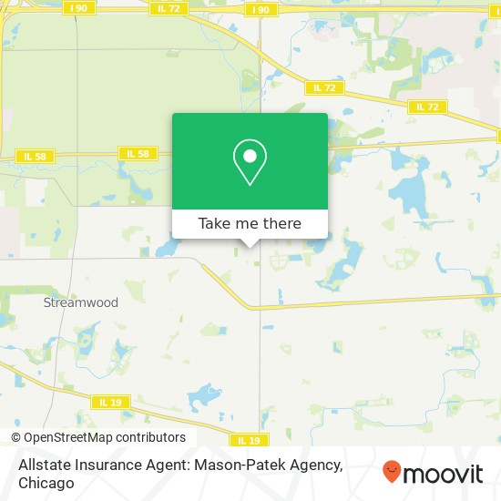 Allstate Insurance Agent: Mason-Patek Agency map