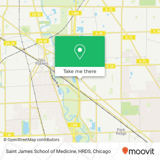 Saint James School of Medicine, HRDS map