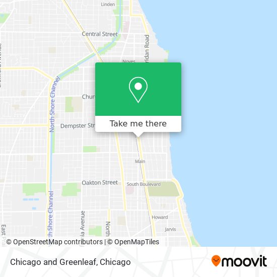 Chicago and Greenleaf map