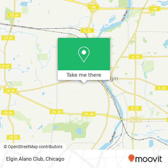 Elgin Alano Club map