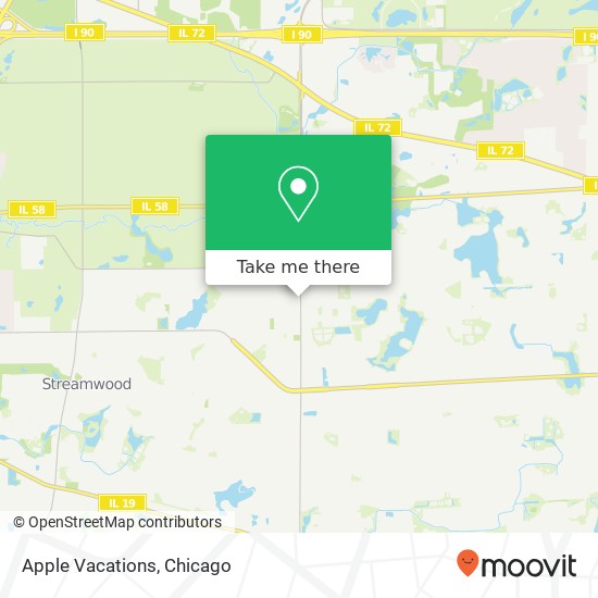 Mapa de Apple Vacations