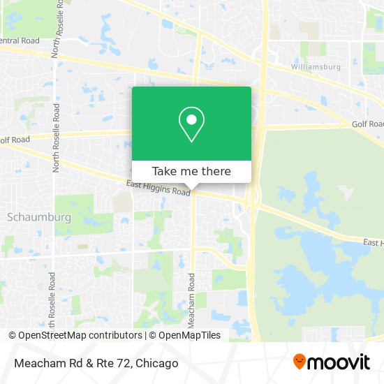 Meacham Rd & Rte 72 map