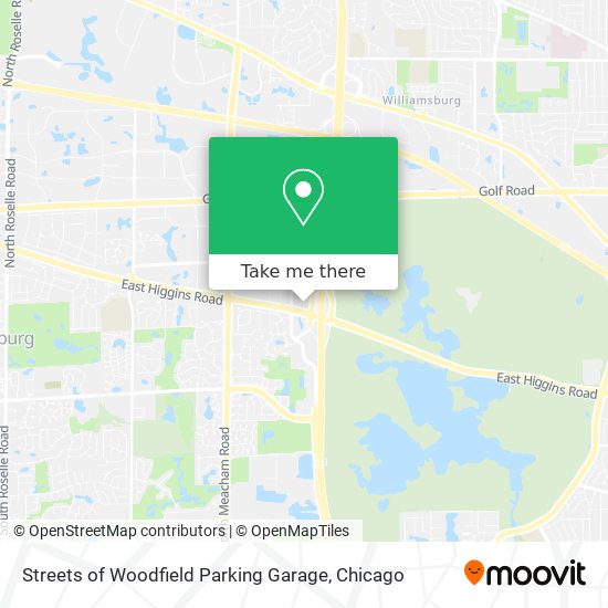 Streets of Woodfield Parking Garage map