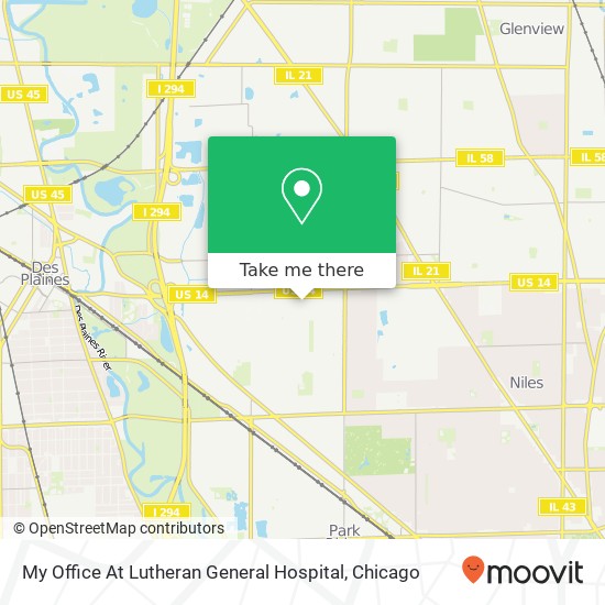 My Office At Lutheran General Hospital map