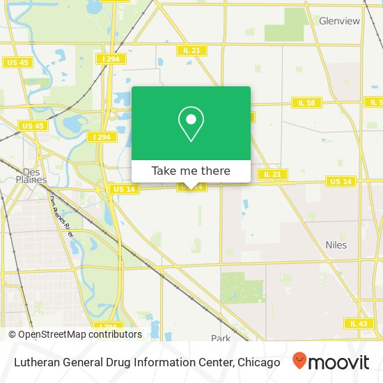 Lutheran General Drug Information Center map