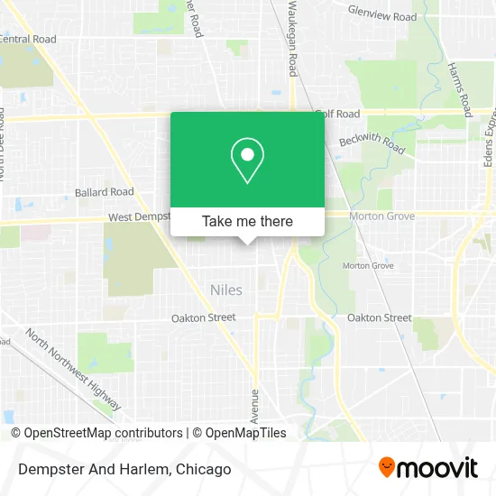 Dempster And Harlem map