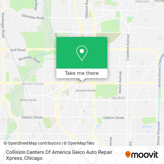 Collision Centers Of America Geico Auto Repair Xpress map