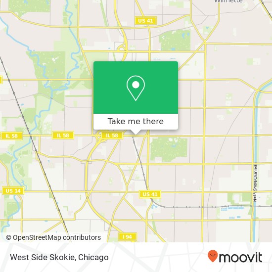 Mapa de West Side Skokie