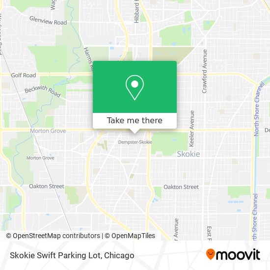 Skokie Swift Parking Lot map