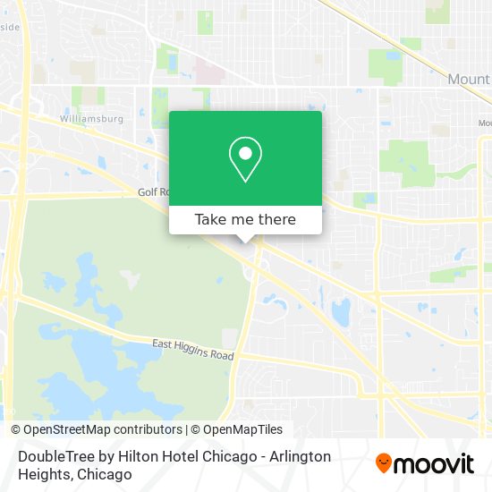 Mapa de DoubleTree by Hilton Hotel Chicago - Arlington Heights