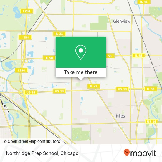 Mapa de Northridge Prep School