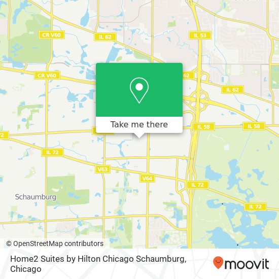 Home2 Suites by Hilton Chicago Schaumburg map