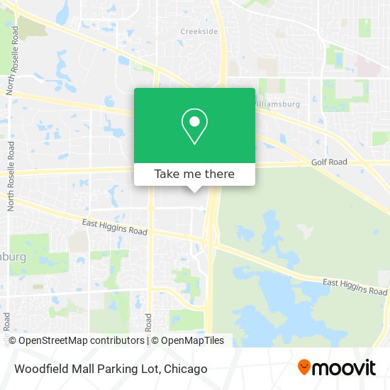 Mapa de Woodfield Mall Parking Lot