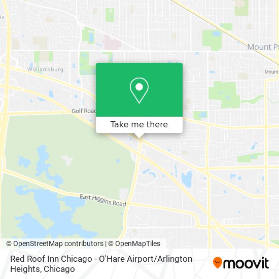 Red Roof Inn Chicago - O'Hare Airport / Arlington Heights map