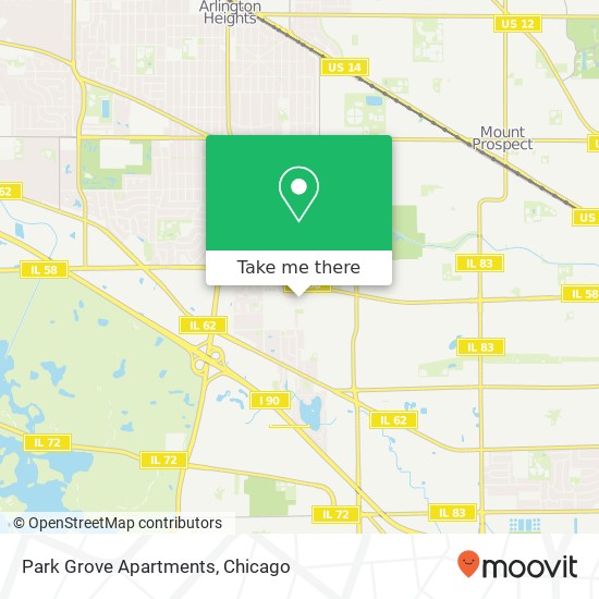 Park Grove Apartments map