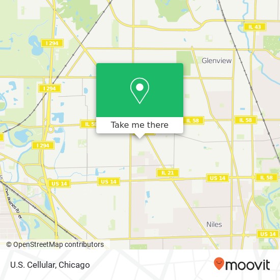 U.S. Cellular map