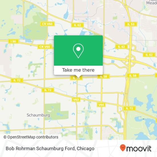 Bob Rohrman Schaumburg Ford map