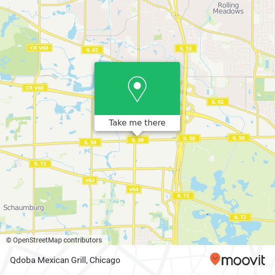 Mapa de Qdoba Mexican Grill