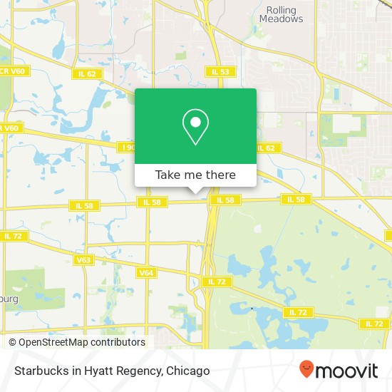 Mapa de Starbucks in Hyatt Regency