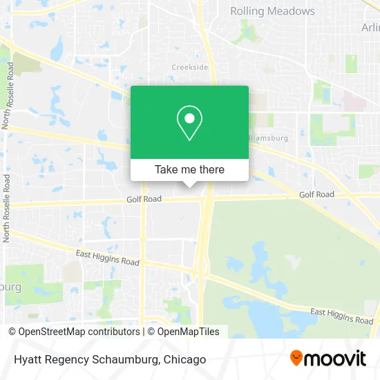 Hyatt Regency Schaumburg map