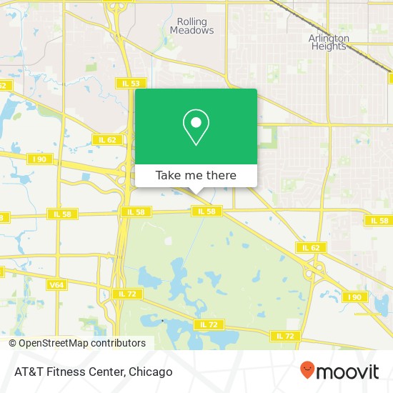 Mapa de AT&T Fitness Center