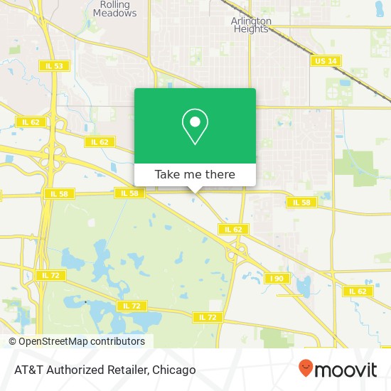 Mapa de AT&T Authorized Retailer