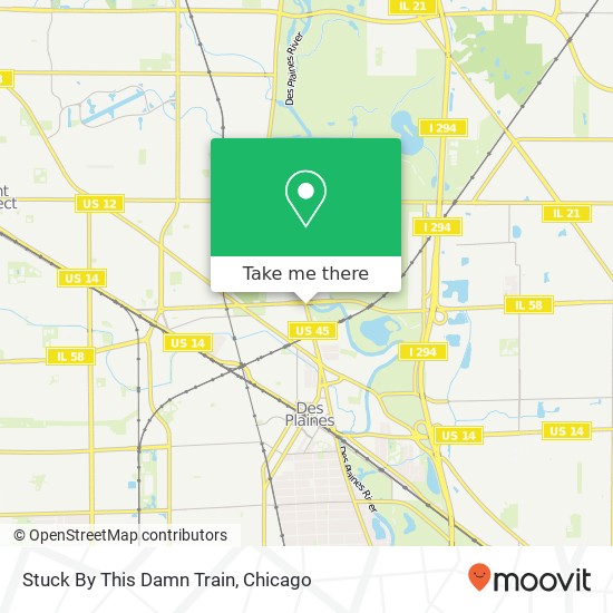 Mapa de Stuck By This Damn Train