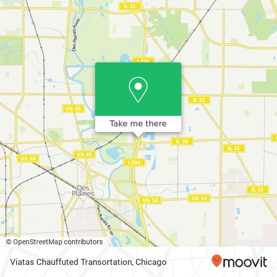 Viatas Chauffuted Transortation map
