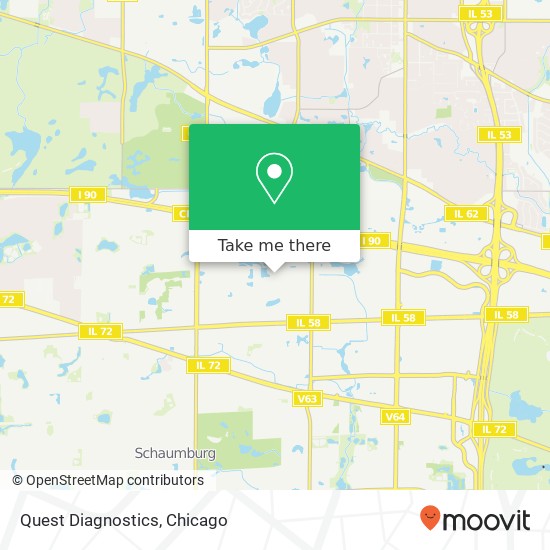 Quest Diagnostics map