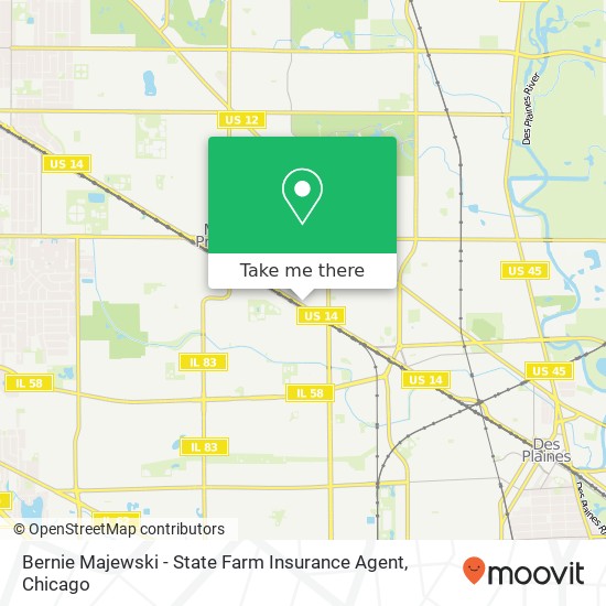 Mapa de Bernie Majewski - State Farm Insurance Agent