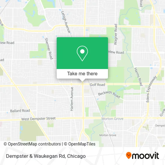 Mapa de Dempster & Waukegan Rd