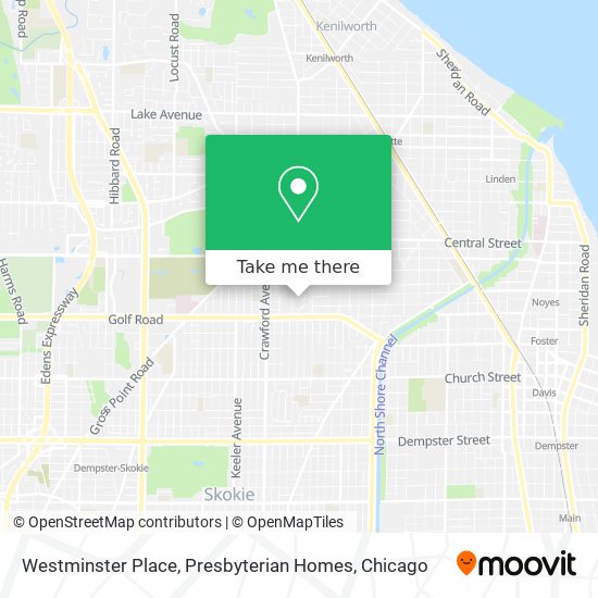 Westminster Place, Presbyterian Homes map