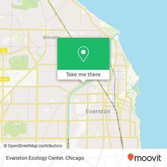 Mapa de Evanston Ecology Center