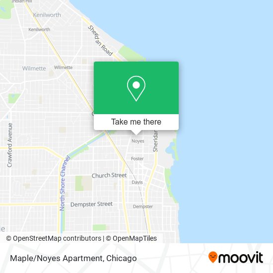 Maple/Noyes Apartment map