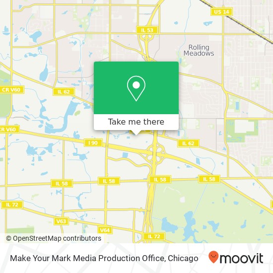 Mapa de Make Your Mark Media Production Office