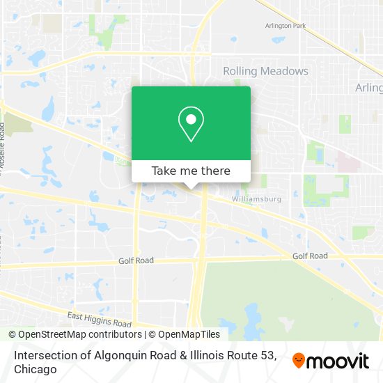 Intersection of Algonquin Road & Illinois Route 53 map
