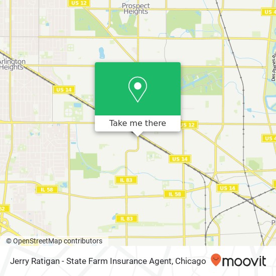 Mapa de Jerry Ratigan - State Farm Insurance Agent