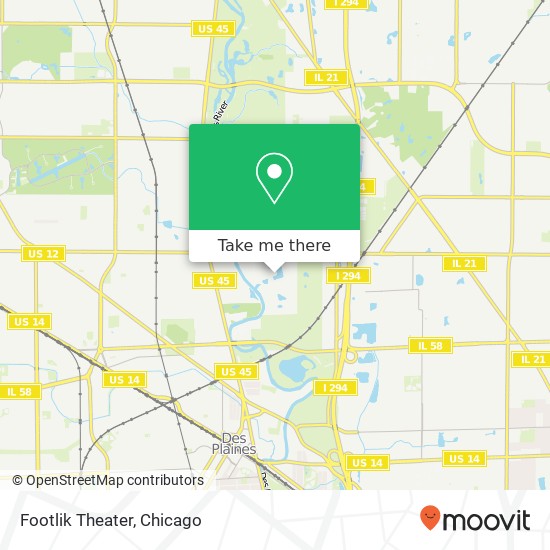Footlik Theater map