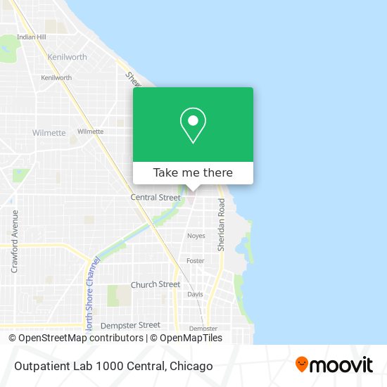 Outpatient Lab 1000 Central map