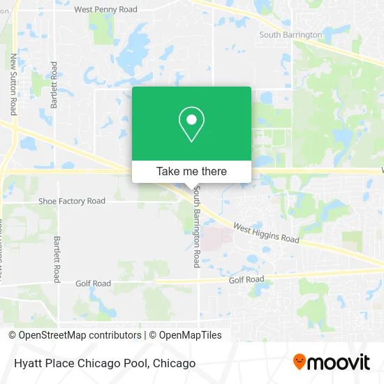 Hyatt Place Chicago Pool map