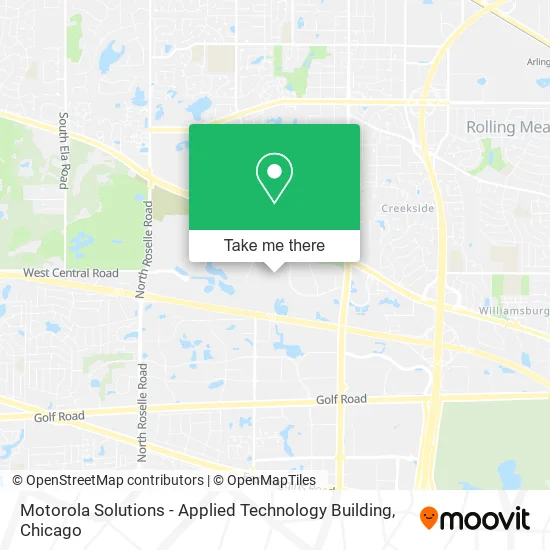 Mapa de Motorola Solutions - Applied Technology Building