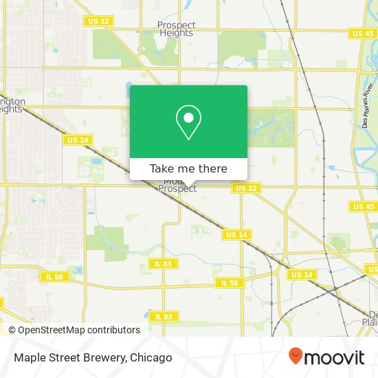 Mapa de Maple Street Brewery